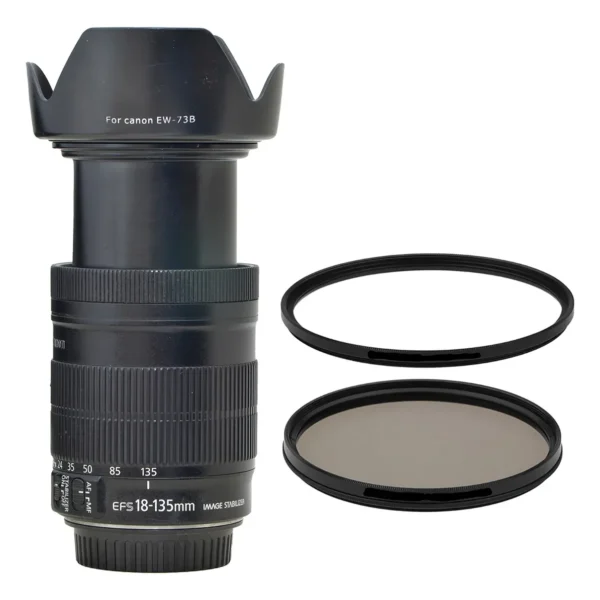 Objetiva Canon Zoom 18-135mm Is + 2 Filtros + Parasol (Usado)