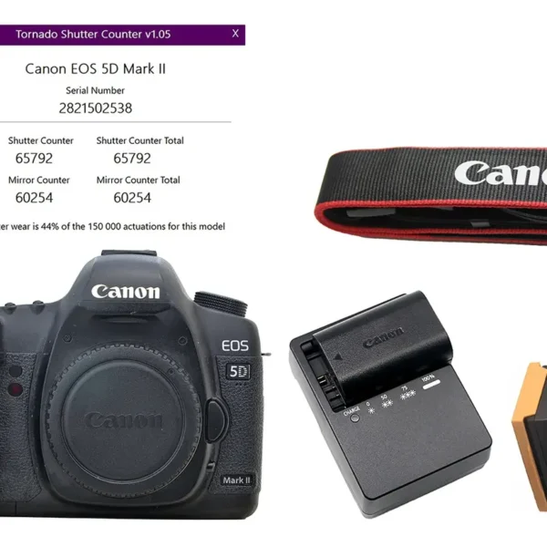 Canon 5d Mark Ii Fullframe+ Cartão 4gb + 2 Baterias Perfeita Preto (Usado)