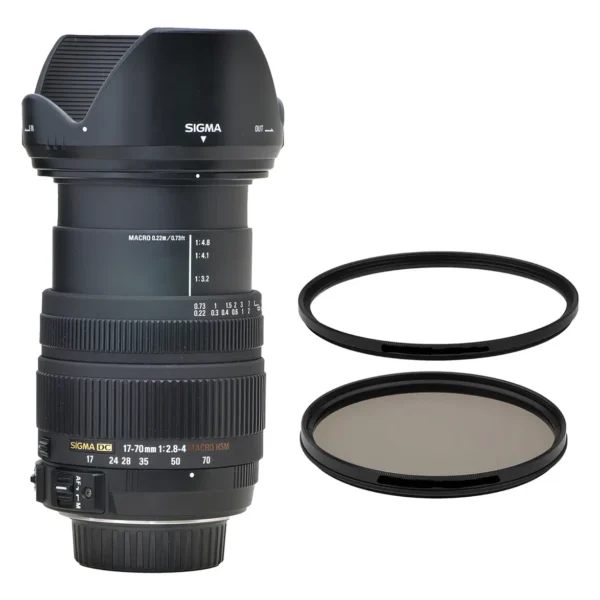 Objetiva Sigma 17-70mm 2.8-4.0 Dc Hsm Macro +2 Filtros Nikon (Usado)