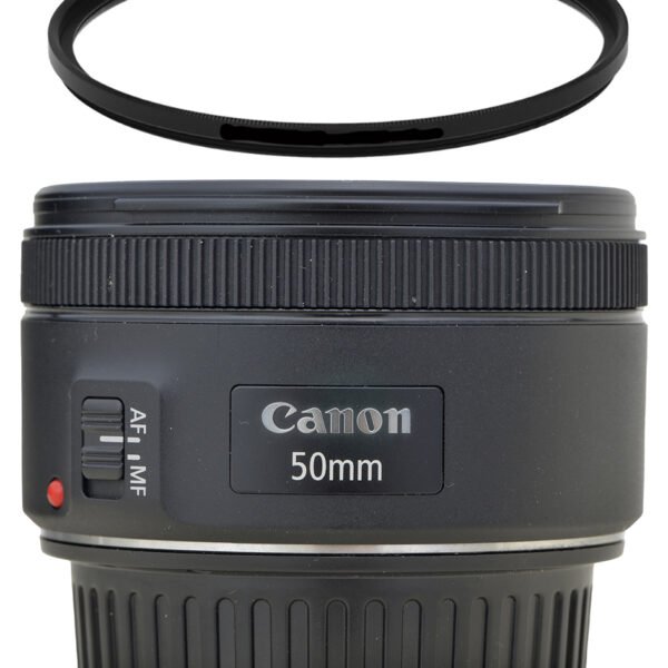 Objetiva Canon 50mm 1.8 Ef Stm Novinha + Filtro De Proteção