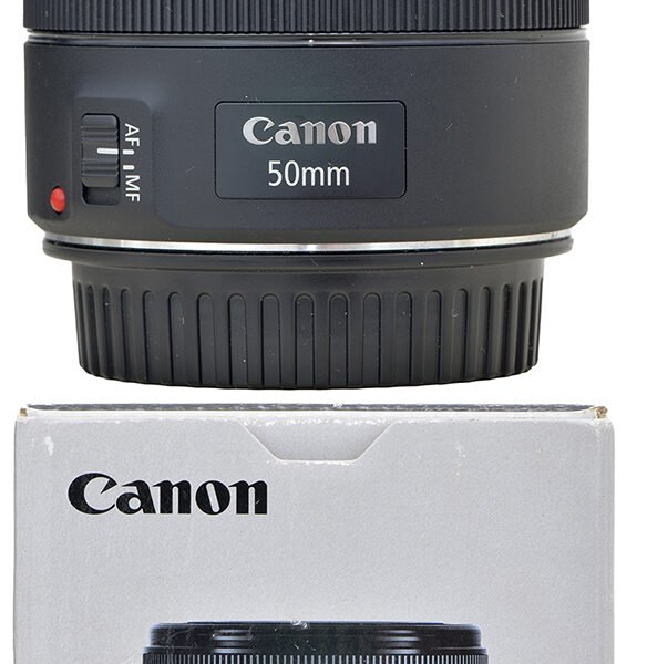 Lente Canon 50mm 1.8 Ef Stm Novinha + Filtro De Proteção